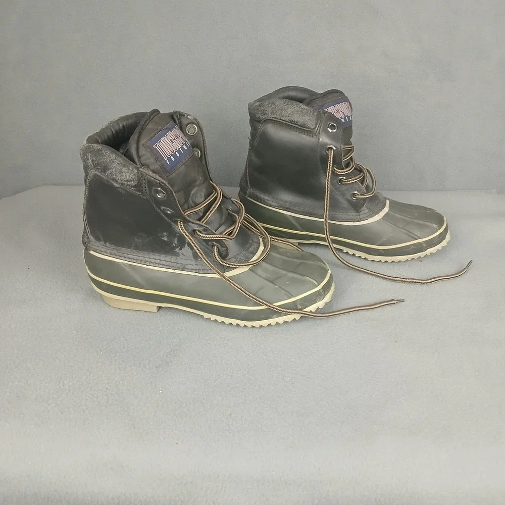 Touchsport Footwear Thermolite Duck Boots Womens 5 Brown Leather Waterproof